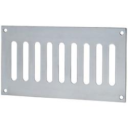 Altro Plain Slotted Vent - 165 x 89mm - 3040mm² Free Air Flow - Satin Stainless Steel