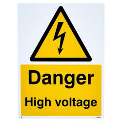 Altro Danger High Voltage Sign - 300 x 400mm - Rigid Plastic