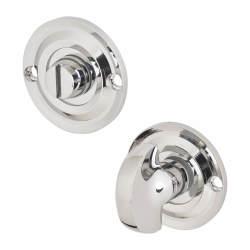 Hampstead Bathroom Turn & Release - 43mm Diameter - Polished Chrome