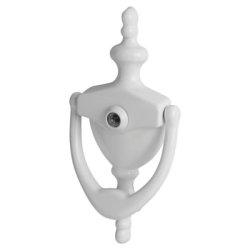 Arrone AR727K Traditional Urn Door Knocker with Viewer - White - 151 x 76mm