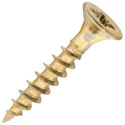 SiDAX General Purpose Pozi Countersunk Wood Screws - 3.5 x 20mm - Yellow Zinc - Pack of 200