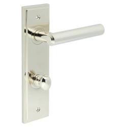 Burlington by Frelan Polished Nickel Fire Rated DIN Bathroom Door Handles - Richmond - Inner 1 - 200 x 55mm