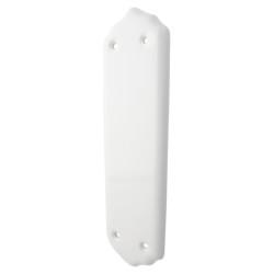 English Porcelain Plain Finger Plate - 290 x 78mm - White