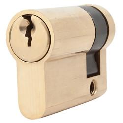 Touchpoint 5 Pin 41mm Euro Single Cylinder - 30 + 11mm - Polished Brass - Keyed to Differ