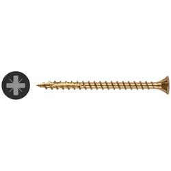 Reisser Cutter Pozi Countersunk Wood Screws - 3.5 x 50mm - Yellow Zinc - Pack of 200