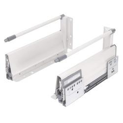 Klug Innobox Soft Close Drawer Pack - Includes 1 x Pair of Rods - (H) 140mm x (D) 450mm - White