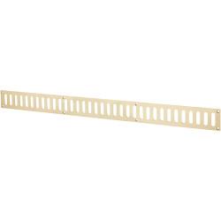 Hampstead Plain Slotted Vent - 600 x 51mm - 9000mm² Free Air Flow - Polished Brass