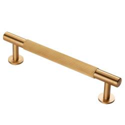 Carlisle Brass 12.5mm Lines T-Bar Cabinet Pull Handle - 128mm Centres - Satin Brass