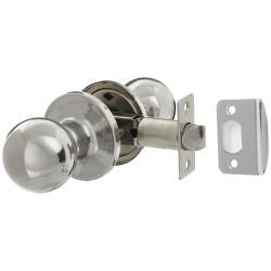 Altro Polished Stainless Steel Bala Hotel Passage Mortice Door Knobset - 65mm Rose Diameter