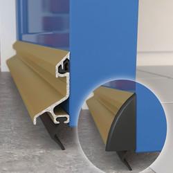 Exitex Standard Rain Deflector & Drip Bar - 914mm Length - Inward/Outward Opening Doors - Gold