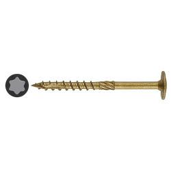 Reisser Timber Connector Torx Wafer Head Wood Screws - 8.0 x 80mm - Nano Bronze - Pack of 25