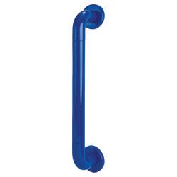 Hoppe AR602/425 Cobalt Blue Nylon D-Bar Door Pull Handle on Rose - Screw Fix - 425mm c/c