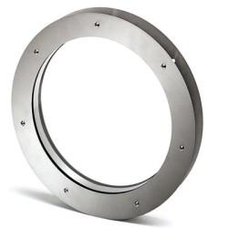 North 4 Designs Twin Glazed Round Vision Panel - 447mm Diameter - Brushed Stainless Steel
