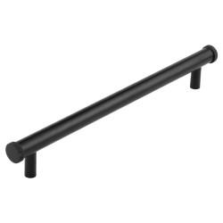 Hoxton by Frelan Wenlock 15mm Knurled T-Bar Cabinet Pull Handle - 224mm c/c - Black