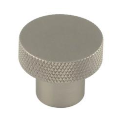 Hoxton by Frelan Wenlock Knurled Round Cabinet Knob - 30mm Diameter - Satin Nickel