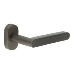 CRES by Frelan CR-101 uPVC Multipoint Door Handle on Oval Rose - Dark Bronze