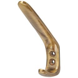 Altro Heavy Duty Single Hat & Coat Hook - 125 x 42mm - Antique Brass