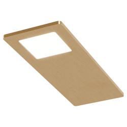 Sensio Astro 4.8W LED Rectangle Cabinet Downlight & Driver - 3000K/4000K/5000K - Brass - Pack of 3