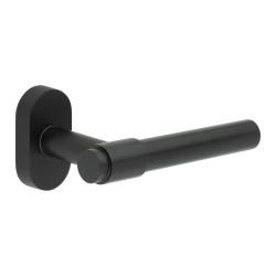 CRES by Frelan CR-103 uPVC Multipoint Door Handle on Oval Rose - Black