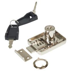 Adjustable Backset Lock - 22 x 18mm - Keyed Alike - Differ 1 - Nickel Plated