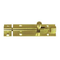 Altro Polished Brass Straight Barrel Bolt - 150 x 32mm