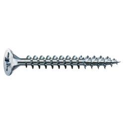 SPAX Pozi Continuous / Piano Hinge Wood Screws - 3.0 x 15mm - WIROX Zinc Plated - Pack of 1000
