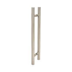Altro Satin Stainless Steel 30mm T-Bar Door Pull Handles - Back to Back - 450mm Centres