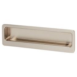 Altro Alton Rectangular Flush Cabinet Pull Handle - 113 x 33mm - Satin Nickel