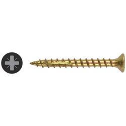 Ulti-Mate II Stick Fit PoziSquare Countersunk Wood Screws - 4.0 x 40mm - Yellow Zinc - Pack of 200