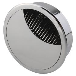 Altro Round Cable Tidy Grommet - 80mm Hole Size - Polished Chrome