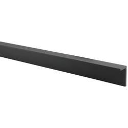 Pro Angled Headrail - 17-21mm Panels - Black Fine Textured