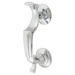 Carlisle Brass Doctor Door Knocker - Polished Chrome - 188 x 33mm
