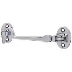 Touchpoint Cabin Hook & Eye - 100mm Length - Polished Chrome