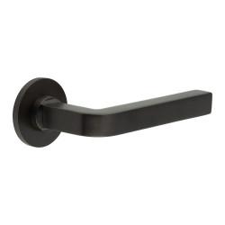 CRES by Frelan Dark Bronze Unsprung Fire Rated Door Handles on Round Rose - CR-104 Range