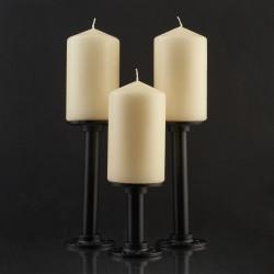 Altro 1/2" Pipe Single Candle Holder - Black - Pack of 3