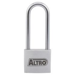 Altro Aluminium Long Shackle Padlock - 40mm Body - 65 x 22mm Shackle - Keyed to Differ