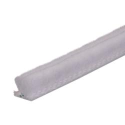 Exitex Sash Window Slide Pile with Fin - 100m Length - 5mm Pile - White
