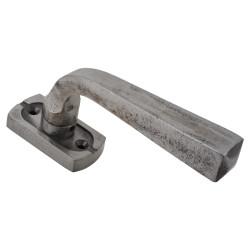 Olde Forge Square Espagnolette Casement Window Handle - Reversible - Polished Iron