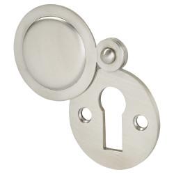 Altro Covered Escutcheon - 33 x 43mm - Keyhole - Satin Stainless Steel