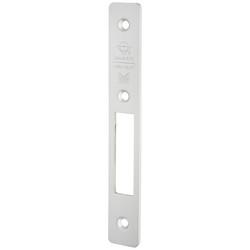 Adams Rite MS1850S Screw Cylinder Hook Deadlock Faceplate - 174 x 25mm - Satin Anodised Aluminium