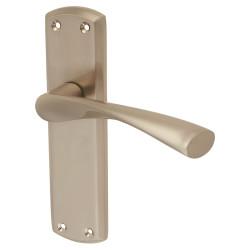 Touchpoint Satin Nickel Latch Door Handles Pack - Monza Range