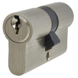 Touchpoint 5 Pin 60mm Euro Double Cylinder - 30 + 30mm - Polished Nickel - Keyed to Differ