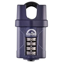 Squire CP40CS Combination All Weather Closed Shackle Padlock - 40mm Body - 13 x 17mm Shackle - Blue