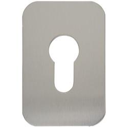 Touchpoint Jumbo Adhesive Fixing Escutcheon - 75 x 50mm - Euro - Satin Stainless Steel
