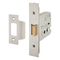 Altro Heavy Duty Bolt Through Flat Latch - 79mm Case - 57mm Backset - Satin Stainless Steel