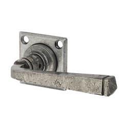 Olde Forge Pewter Door Handles on Square Rose - Avon Range