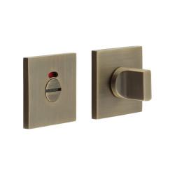CRES by Frelan CRES802 Square Bathroom Turn & Release with Indicator - 54 x 54mm - Antique Brass