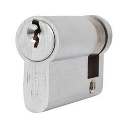 Eurospec 5 Pin 45mm Euro Single Cylinder - 35 + 10mm - Satin Chrome - Master Keyed