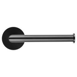 Croydex Epsom Flexi-Fix Round Toilet Roll Holder - 162 x 83.5 x 54mm - Matt Black