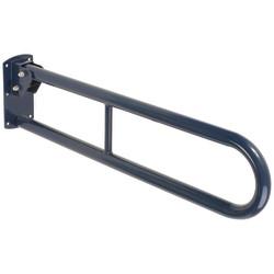 Fitzroy of London Hinged Support Grab Rail - 800 x 200mm - Stainless Steel - Blue Powder Coated